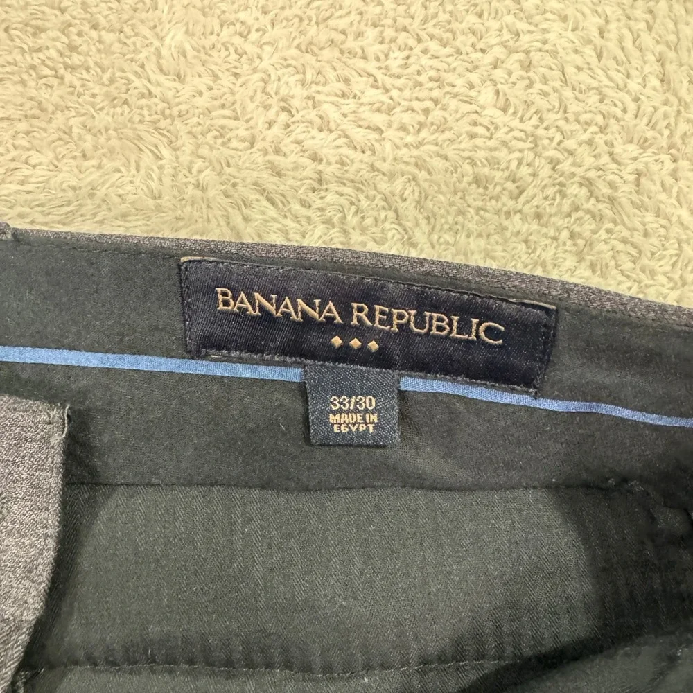 Banana Republic Mens 40R Slim Charcoal Gray Wool Suit Jacket Pants 33x27 Classic